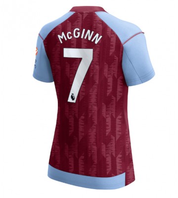 Aston Villa John McGinn #7 Primera Equipación Mujer 2023-24 Manga Corta